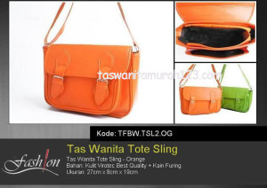 Tas Wanita Murah Tote Sling TSL2 Orange